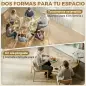 Mesa de Cocina Plegable Redonda para 2-6 Personas con Ala Abatible Marco de Acero Doble X Ø110x76 cm Natural Mesa de Cocina Plegable Redonda para 2-6 Personas con Ala Abatible Marco de Acero Doble X Ø110x76 cm Natural