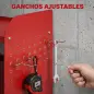 Organizador de Herramientas de Jardín Estante de Almacenamiento de Pared de 2 Niveles para Garaje con Bandeja y Ganchos Organizador de Herramientas de Jardín Estante de Almacenamiento de Pared de 2 Niveles para Garaje con Bandeja y Ganchos