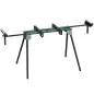 Soporte Sierra Ingletadora Universal con Rodillos Extensibles 94-195 cm Ajustable y Plegable Carga 150 kg Verde Soporte Sierra Ingletadora Universal con Rodillos Extensibles 94-195 cm Ajustable y Plegable Carga 150 kg Verde