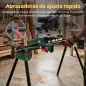 Soporte Sierra Ingletadora Universal con Rodillos Extensibles 94-195 cm Ajustable y Plegable Carga 150 kg Verde Soporte Sierra Ingletadora Universal con Rodillos Extensibles 94-195 cm Ajustable y Plegable Carga 150 kg Verde