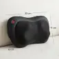 Cojín de Masaje Shiatsu con Calor y 4 Nodos Amasado Giratorio 3D Alivio de la Fatiga Muscular para Mujer y Hombre