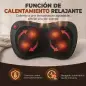Cojín de Masaje Shiatsu con Calor y 4 Nodos Amasado Giratorio 3D Alivio de la Fatiga Muscular para Mujer y Hombre
