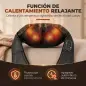 Masajeador Cervical y Espalda con Calor y 8 Nodos Shiatsu 3 Intensidades de Amasamiento 3D Negro Masajeador Cervical y Espalda con Calor y 8 Nodos Shiatsu 3 Intensidades de Amasamiento 3D Negro