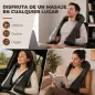 Masajeador Cervical y Espalda con Calor y 8 Nodos Shiatsu 3 Intensidades de Amasamiento 3D Negro Masajeador Cervical y Espalda con Calor y 8 Nodos Shiatsu 3 Intensidades de Amasamiento 3D Negro