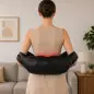 Masajeador Cervical y Espalda con Calor y 8 Nodos Shiatsu 3 Intensidades de Amasamiento 3D Negro Masajeador Cervical y Espalda con Calor y 8 Nodos Shiatsu 3 Intensidades de Amasamiento 3D Negro