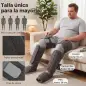 Masajeador de Piernas con Calor y Compresión 3 Modos Automáticos y 3 Intensidades Gris