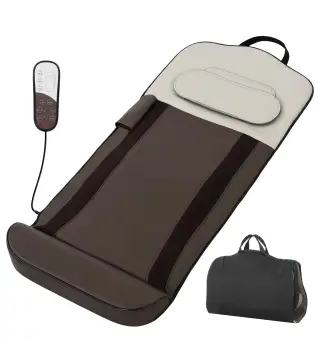 Colchón de Masaje Cuerpo Completo Plegable con Calefacción Compresión de Aire 4 Modos 3 Intensidades Apagado Automático