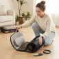 Colchón de Masaje Plegable con Calefacción Compresión de Aire 4 Modos 3 Intensidades Apagado Automático Marrón Colchón de Masaje Plegable con Calefacción Compresión de Aire 4 Modos 3 Intensidades Apagado Automático Marrón