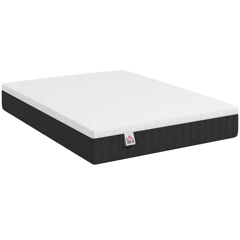Colchón 190x135 cm Grosor 25 cm Colchón Viscoelástico de Muelles Ensacados de 7 Zonas Firmeza Media Funda Lavable Colchón 190x135 cm Grosor 25 cm Colchón Viscoelástico de Muelles Ensacados de 7 Zonas Firmeza Media Funda Lavable