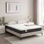 Colchón 190x135 cm Grosor 25 cm Colchón Viscoelástico de Muelles Ensacados de 7 Zonas Firmeza Media Funda Lavable Colchón 190x135 cm Grosor 25 cm Colchón Viscoelástico de Muelles Ensacados de 7 Zonas Firmeza Media Funda Lavable