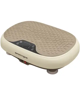 Plataforma Vibratoria con 20 Niveles de Velocidad 3 Programas Pantalla LED Control Remoto para Hacer Ejercicio en Casa