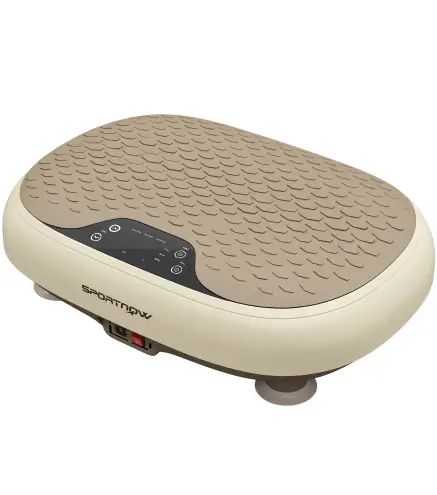 Plataforma Vibratoria con 20 Niveles de Velocidad 3 Programas Pantalla LED Control Remoto para Hacer Ejercicio en Casa