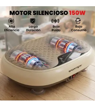 Plataforma Vibratoria con 20 Niveles de Velocidad 3 Programas Pantalla LED Control Remoto para Hacer Ejercicio en Casa