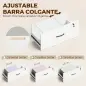 Mueble Archivador con Estantería 2 Cajones Encimera para Impresora Cerradura para A4 Letter Legal Blanco Mueble Archivador con Estantería 2 Cajones Encimera para Impresora Cerradura para A4 Letter Legal Blanco