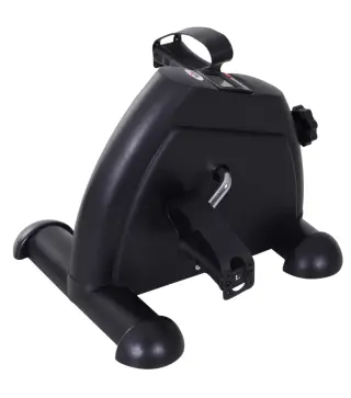Minibicicleta Estática Pedalier de Metal Aparato de Ejercicios 2 en 1 Brazos y Piernas Resistencia Ajustable Pantalla LCD para l