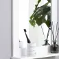 Espejo de Baño Espejo de Pared Moderno con Estante de Almacenaje y Marco de Madera 50x11,5x60 cm Blanco
