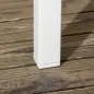 Juego de Comedor de Jardín de 7 Piezas con 1 Mesa y 6 Sillas Apilables Estilo Moderno para Terraza Patio Blanco y Gris