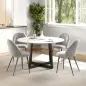 Pack de 4 Sillas de Comedor Modernas Sillas de Cocina Tapizada en Terciopelo con Respaldo Alto 50x56x83 cm Gris Pack de 4 Sillas de Comedor Modernas Sillas de Cocina Tapizada en Terciopelo con Respaldo Alto 50x56x83 cm Gris