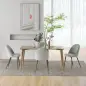 Pack de 4 Sillas de Comedor Modernas Sillas de Cocina Tapizada en Terciopelo con Respaldo Alto 50x56x83 cm Gris Pack de 4 Sillas de Comedor Modernas Sillas de Cocina Tapizada en Terciopelo con Respaldo Alto 50x56x83 cm Gris