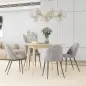 Pack de 4 Sillas de Comedor Modernas Sillas de Cocina Tapizada en Terciopelo con Respaldo Alto 50x56x83 cm Gris Pack de 4 Sillas de Comedor Modernas Sillas de Cocina Tapizada en Terciopelo con Respaldo Alto 50x56x83 cm Gris