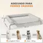 Cama Elevada para Perros Refrescante con Refuerzos Extraíbles Malla Transpirable y Marco de Acero 130x90x30 cm Gris Cama Elevada para Perros Refrescante con Refuerzos Extraíbles Malla Transpirable y Marco de Acero 130x90x30 cm Gris