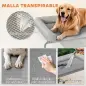 Cama Elevada para Perros Refrescante con Refuerzos Extraíbles Malla Transpirable y Marco de Acero 130x90x30 cm Gris Cama Elevada para Perros Refrescante con Refuerzos Extraíbles Malla Transpirable y Marco de Acero 130x90x30 cm Gris