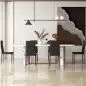 Pack de 6 Sillas de Comedor Modernas Tapizadas en Lino Sintético con Respaldo Alto y Patas de Metal 41x50x97 cm Negro Pack de 6 Sillas de Comedor Modernas Tapizadas en Lino Sintético con Respaldo Alto y Patas de Metal 41x50x97 cm Negro