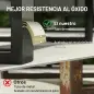 Conjunto de Jardín de Ratán de 3 Piezas Respaldo Ajustable Incluye Cojines Sofá de 3 Plazas Sofá de 2 Plazas Mesa Gris