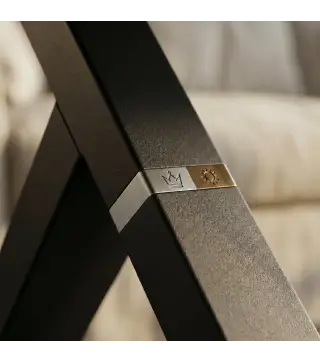 Juego de 2 Patas de Mesa de Acero Muebles Industriales con Almohadillas Ajustables y Tornillos, Negro