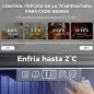 Frigorífico de Bebidas 50 L con Puerta de Vidrio Doble Iluminación LED Estante Ajustable para 48 Latas Negro Frigorífico de Bebidas 50 L con Puerta de Vidrio Doble Iluminación LED Estante Ajustable para 48 Latas Negro