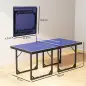 Mesa de Ping-Pong Plegable con Red y Marco de Acero para Interior y Exterior 182x91x76 cm Azul