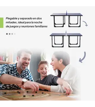 Mesa de Ping-Pong Plegable con Red y Marco de Acero para Interior y Exterior 182x91x76 cm Azul
