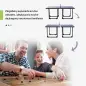 Mesa de Ping-Pong Plegable con Red y Marco de Acero para Interior y Exterior 182x91x76 cm Azul