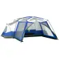 Tienda de Campaña 6-8 Personas Tienda Familiar con Vestíbulo 2 Ventanas Tienda Tipo Cúpula Poliéster 3000mm 518x487x237 cm