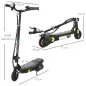 Patinete Eléctrico para Niños de 7-14 Años Plegable con Faro LED Rueda y Freno Velocidad Máxima de 12 km/h Negro