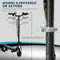 Patinete Eléctrico para Niños de 7-14 Años Plegable con Faro LED Rueda y Freno Velocidad Máxima de 12 km/h Negro