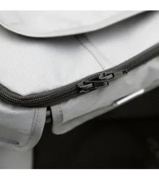 Carrito plegable para mascotas perros gatos cojín incluido ruedas con freno tela 600D Oxford 102x62x105 cm Gris