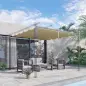 Techo de repuesto para pérgola carpa retráctil de 2,5x2,5 m - Beige