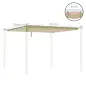 Techo de repuesto para pérgola carpa retráctil de 2,5x2,5 m - Beige