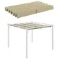 Techo de repuesto para pérgola carpa retráctil de 2,5x2,5 m - Beige