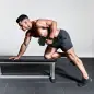 Pesa Ajustable 7/13/18/24 kg con Porta Mancuernas y Empuñadura Antideslizante, 37x18x18 cm, Negro