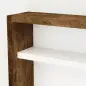 Vitrina de pared para objetos de colección 5 estantes ajustables en altura y 2 puertas correderas 80 x 9,5 x 60 cm marrón Vitrina de pared para objetos de colección 5 estantes ajustables en altura y 2 puertas correderas 80 x 9,5 x 60 cm marrón
