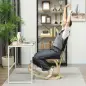 Silla Ergonómica de Rodillas con Respaldo Cojines Acolchados Marco de Madera para una Mejor Postura Oficina Negro Silla Ergonómica de Rodillas con Respaldo Cojines Acolchados Marco de Madera para una Mejor Postura Oficina Negro