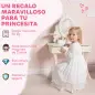 Tocador para Niñas 2 en 1 Escritorio con Taburete Espejo Cajón 7 Accesorios para Niños a Partir de 3 Años Rosa Tocador para Niñas 2 en 1 Escritorio con Taburete Espejo Cajón 7 Accesorios para Niños a Partir de 3 Años Rosa