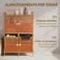 Mueble Ropa Sucia de Bambú con 2 Cestos para Ropa Sucia Inclinables 38,7 L y 3 Estantes 80x30x118 cm Roble