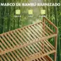 Mueble Ropa Sucia de Bambú con 2 Cestos para Ropa Sucia Inclinables 38,7 L y 3 Estantes 80x30x118 cm Roble