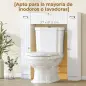 Mueble sobre Inodoro con 2 Armarios Cajón Abatible Portapapeles y Estantes Ajustables 88x18x98 cm Blanco Mueble sobre Inodoro con 2 Armarios Cajón Abatible Portapapeles y Estantes Ajustables 88x18x98 cm Blanco