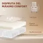 Sillón de Masaje Reclinable con Reposapiés 2 Zonas de Masaje Respaldo Alto Bolsillos Tapizado en Chenilla Crema