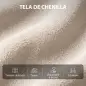 Sillón de Masaje Reclinable con Reposapiés 2 Zonas de Masaje Respaldo Alto Bolsillos Tapizado en Chenilla Crema