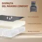 Sillón de Masaje Reclinable con Reposapiés 2 Zonas de Masaje Asiento de Muelles Bolsillos Tapizado en Lino Gris Sillón de Masaje Reclinable con Reposapiés 2 Zonas de Masaje Asiento de Muelles Bolsillos Tapizado en Lino Gris
